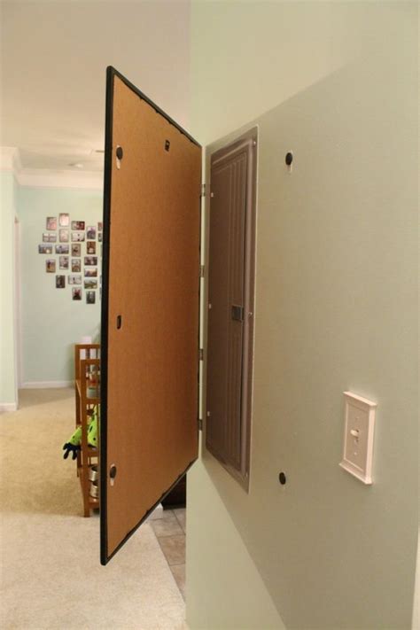 electrical box hider|breaker box cover.